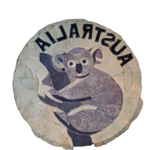 Vintage Australian Sheepskin Koala Scatter Throw Area Rug Mat - Picture 2 of 4